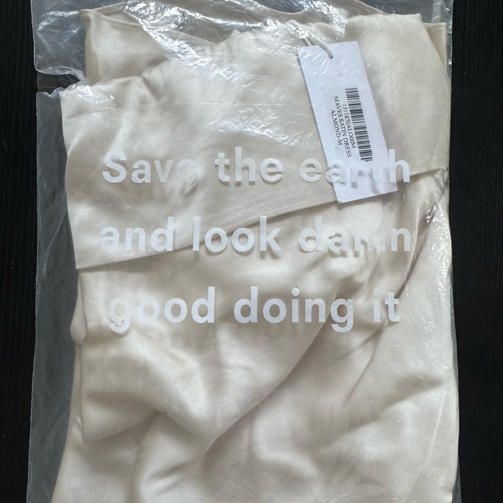 Reformation Cream Off-Shoulder Mini Dress - Picture 6 of 6